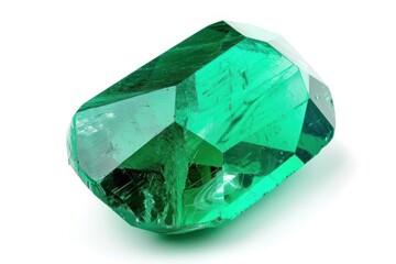 Emerald Isolated on white background