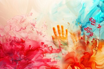 abstract background for National High Five Day