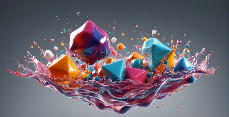Abstract 3D figures