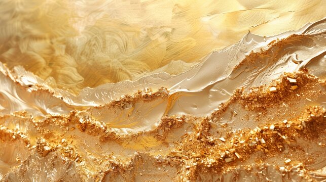 Whispering sands, golden dunes in abstract luxury