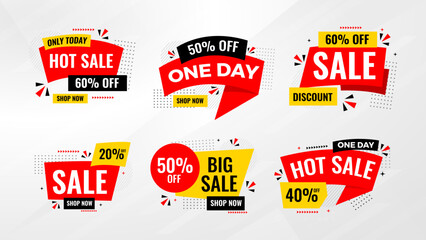 Discount sale labels vector template. flash sale, super sale, big sale, final sale background. Discount Promotion marketing poster design for web and Social.