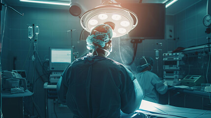 Hospital Technology: SurgeryDoctors and Patients in Operating Room