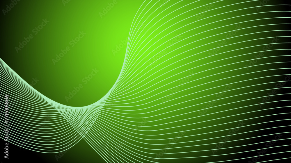 Poster wavy background with space gradient