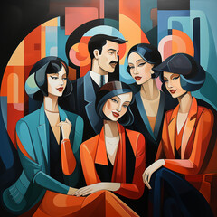 Obraz premium group of people