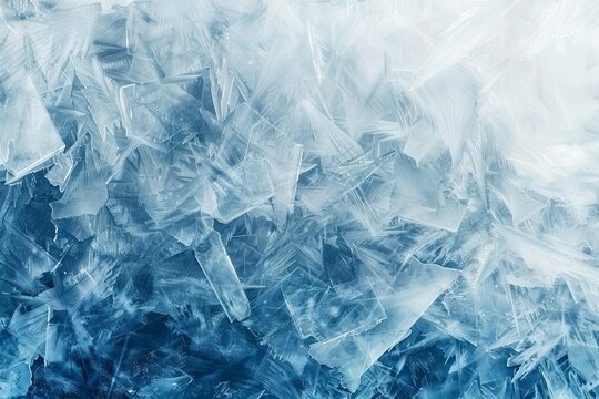 Abstract frozen ice texture background, cold winter backdrop, high-resolution digital photo