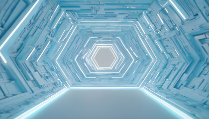 background for your presentation textured 3D wall in light blue and white 2