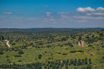 Ruins of the ancient Byzantine church of Santa Ana in Beit Guvrin National Park.