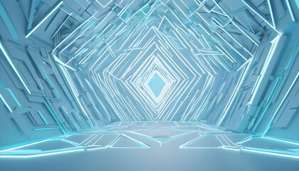 background for your presentation textured 3D wall in light blue and white 9