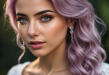 Fototapeta premium A Portrait Of Breathtakingly Gorgeous, Exotic, Beautiful Woman. 