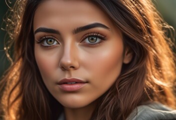 A Portrait Of Breathtakingly Gorgeous, Exotic, Beautiful Woman.
