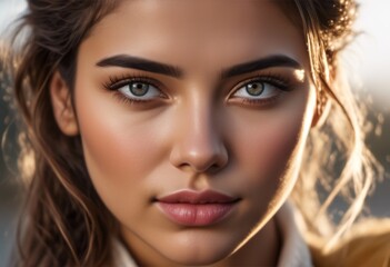 A Portrait Of Breathtakingly Gorgeous, Exotic, Beautiful Woman.
