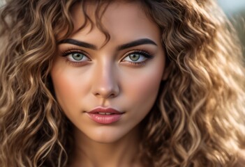 A Portrait Of Breathtakingly Gorgeous, Exotic, Beautiful Woman.
