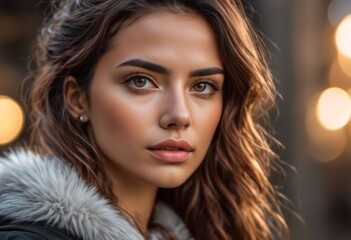 A Portrait Of Breathtakingly Gorgeous, Exotic, Beautiful Woman.
