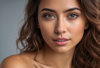 Obraz premium A Portrait Of Breathtakingly Gorgeous, Exotic, Beautiful Woman. 