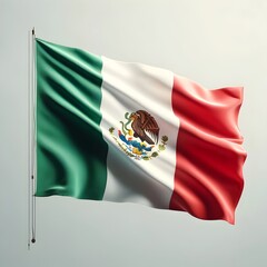 Mexican Flag weaving isolated on white background