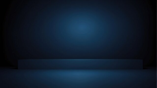 Midnight Elegance Dark Blue Product Background