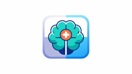  a-medical-app-icon--logo--with-brain-concept