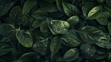 Leaf minimal summer plant texture wallpaper banner background - obrazy, fototapety, plakaty