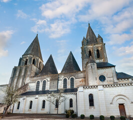Collegiate Church Saint-Ours Loches of Loches (France). Founded between 963 and 985.