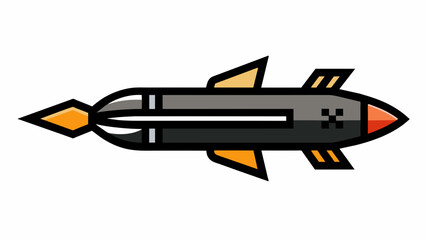 rocket isolated on white Background vector illustration