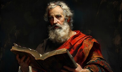 Saul the persecutor of the Jews after Apostle Paul the zealous preacher and author of New Testament epistles, Generative AI
