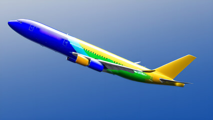 Finite element stress analysis of the aircraft. CFD analysis of airflow through an aircraft.