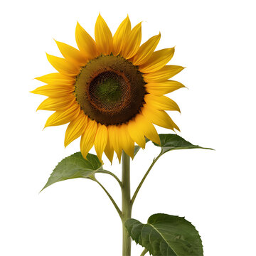 Sunflower flower PNG image on a transparent background, Sunflower image isolated on transparent png background