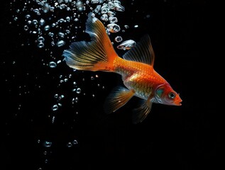 Fototapeta premium Platy Fish with water droplets