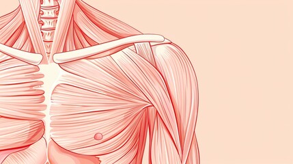 Anatomical diagram showing the shoulder complex pinpointing areas commonly affected by pain aiding in understanding the cause