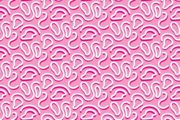 Beautiful pink background with abstract wavy lines 