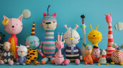 Handcrafted toys from recycled materials, playfulness perseveres, joy undimmed