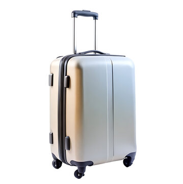 realistic suitcase in 3d render with transparent background