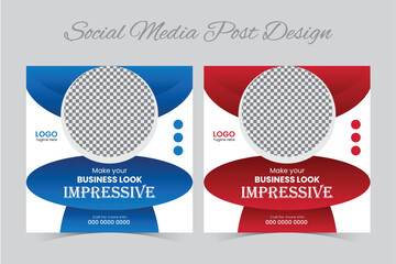 Social media post design template
