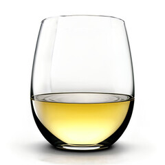 Silhouette of Stemless Wine Glass isolated on transparent background - obrazy, fototapety, plakaty