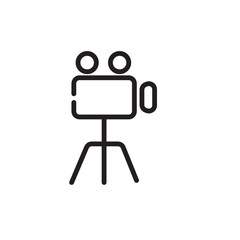 Camera Cinema Film Line Icon