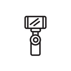 Business Camera Hand Line Icon