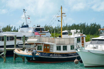 Boats in the Bahamas