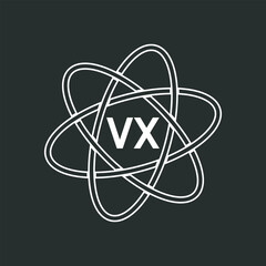 VX letter logo design on white background. VX logo. VX creative initials letter Monogram logo icon concept. VX letter design