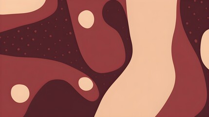 Abstract Shapes and Textures in burgundy Tones. Artistic Background