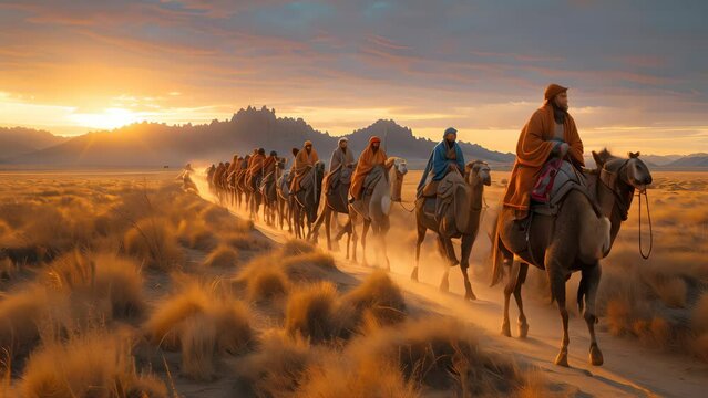 Marco Polo traveled Asia on camel and horse. He was trusted by Kublai Khan, King of China, and he traded with Baghdad.