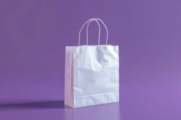 Paper back on purple background