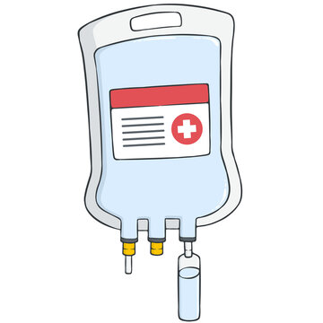 recommend clip art:  IV bag cartoon illustration