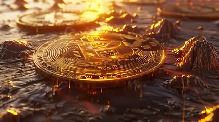 Bitcoin concept background image