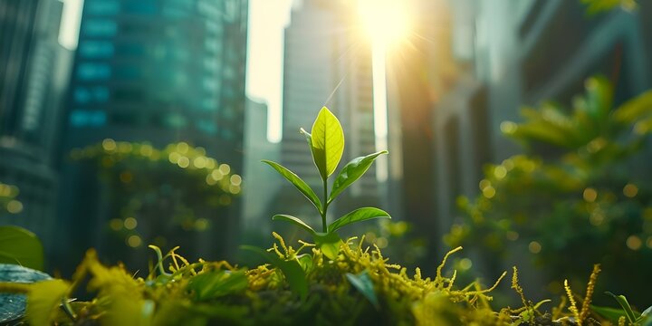 Explore how businesses can incorporate environmental ethics into their operations for sustainable corporate social responsibility. Concept Sustainable sourcing, waste reduction