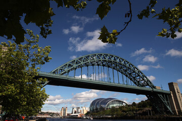 Buildings along the river Tyne - Newcastle Upon Tyne - Northumberland - England - UK