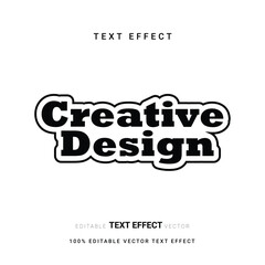 Editable text effect style