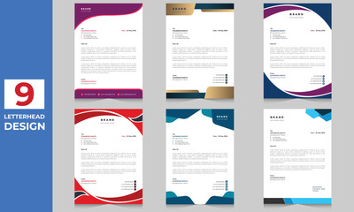 Modern company letterhead with Professional Design