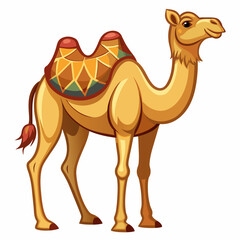camel cartoon vector illustration