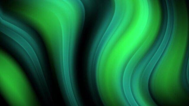 Abstract gradient background waves with a teal and green pastel colors. Looping movement