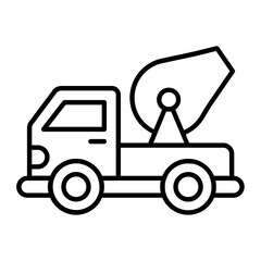 Concrete Mixer Icon